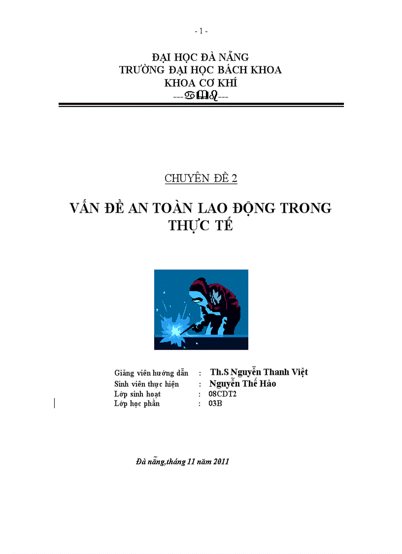 Vấn đề an toàn lao động trong thực tế