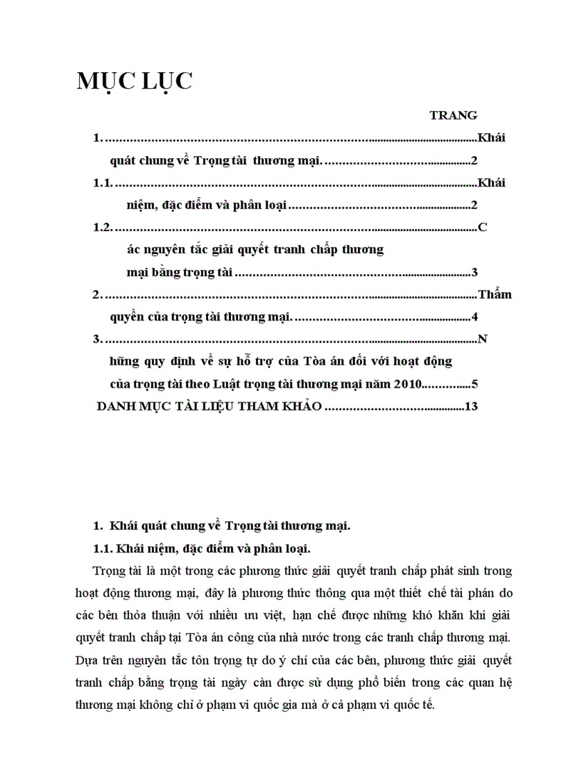 Bài tập lớn học kì Luật thương mại 2 Những quy định về sự hỗ trợ của Toà án đối với hoạt động của Trọng tài theo Luật Trọng tài thương mại 2010