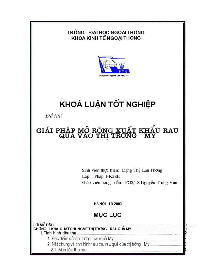 Giải pháp mở rộng xuất khẩu rau quả vào thị trường Hoa Kỳ