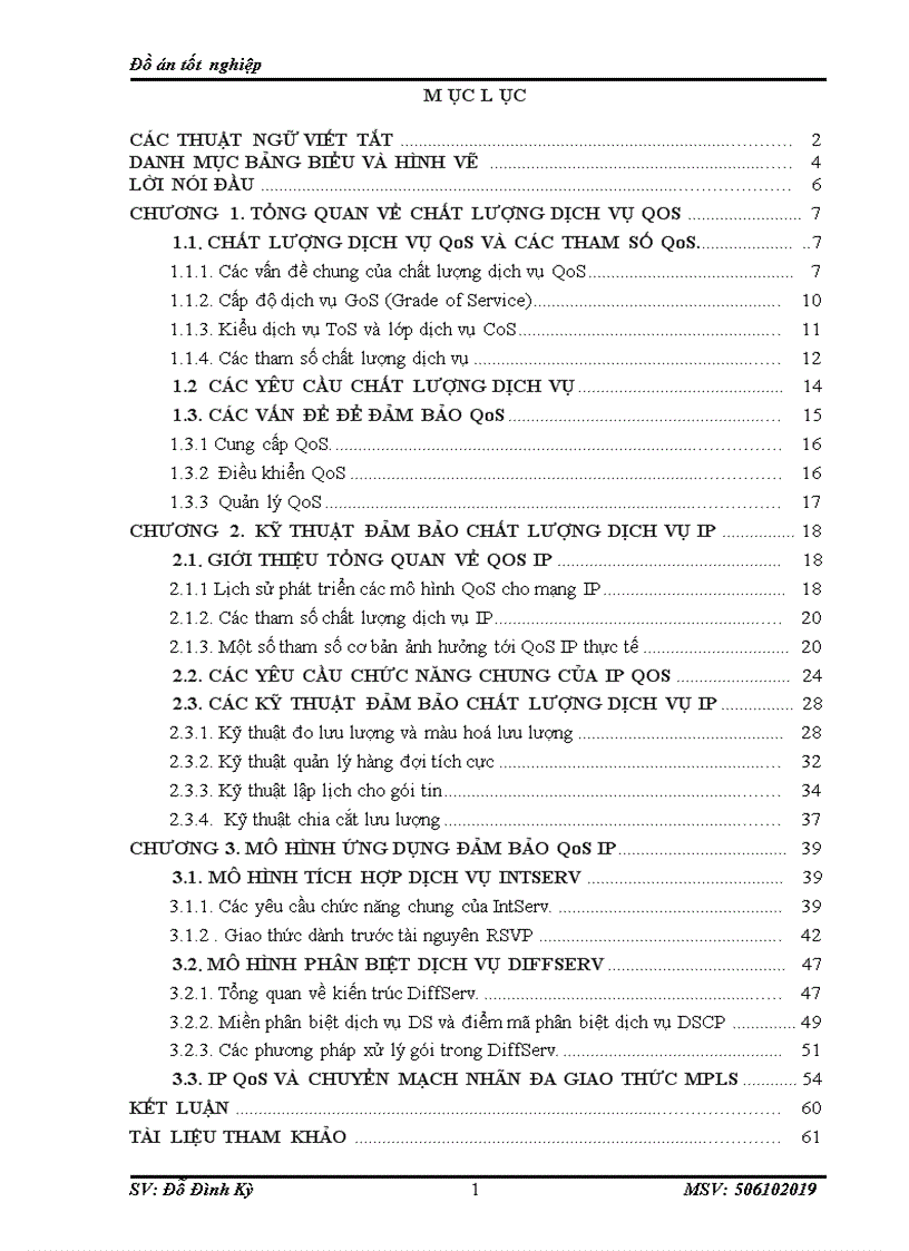 Tổng quan kỹ thuật đảm bảo chất lượng dịch vụ QoS IP và mô hình ứng dụng đảm bảo QoS IP