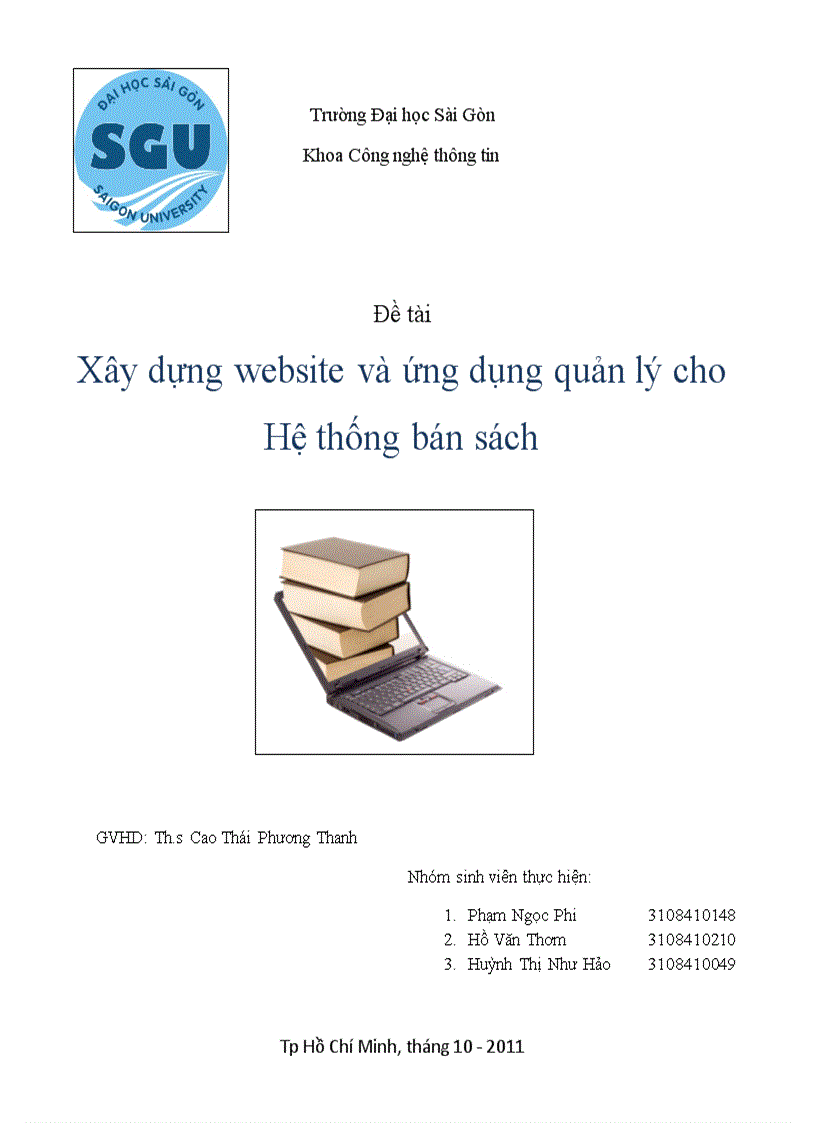 Đồ án Xây dựng website và ứng dụng quản lý cho Hệ thống bán sách