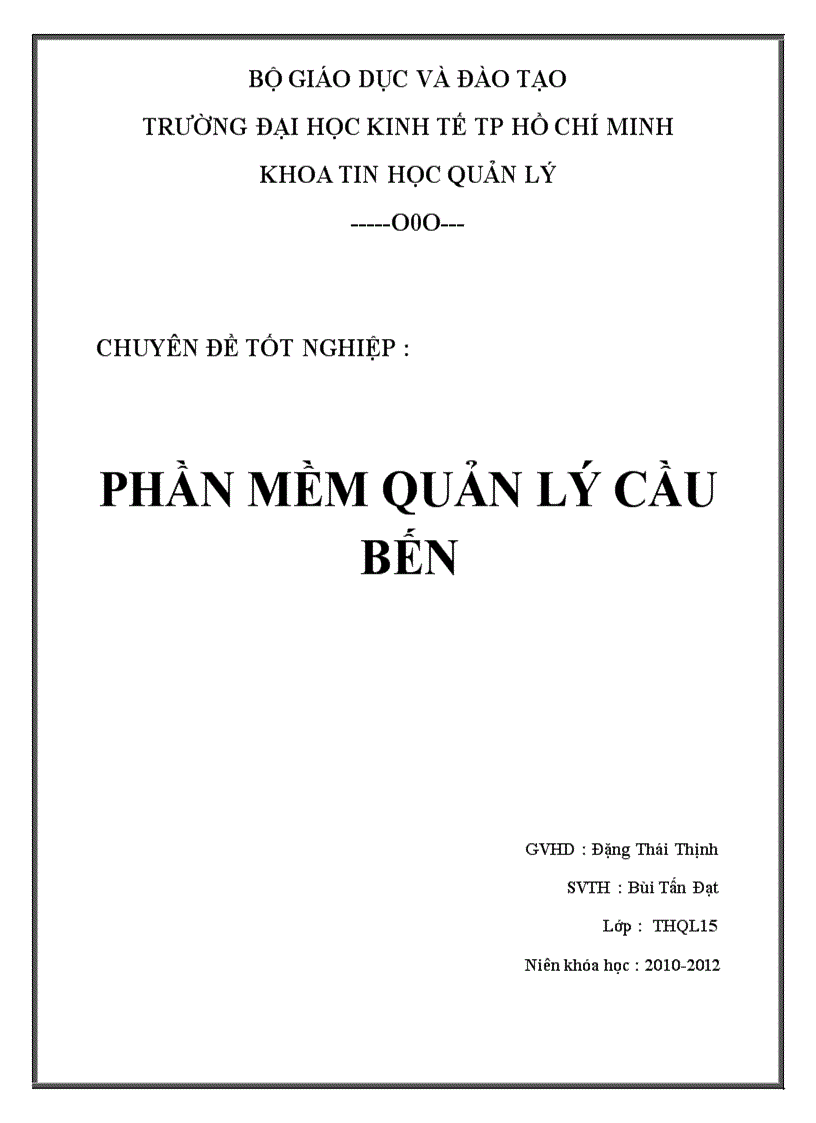 Quản lý cầu bến