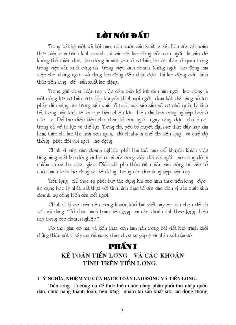 Kế toán tiền lương và các khoản tính trên tiền lương
