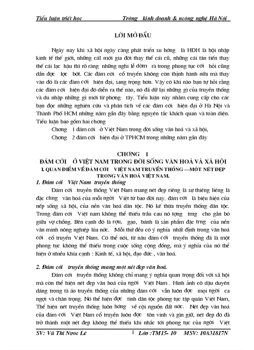 Đám cưới ở Việt Nam trong đời sống văn hoá và xã hội