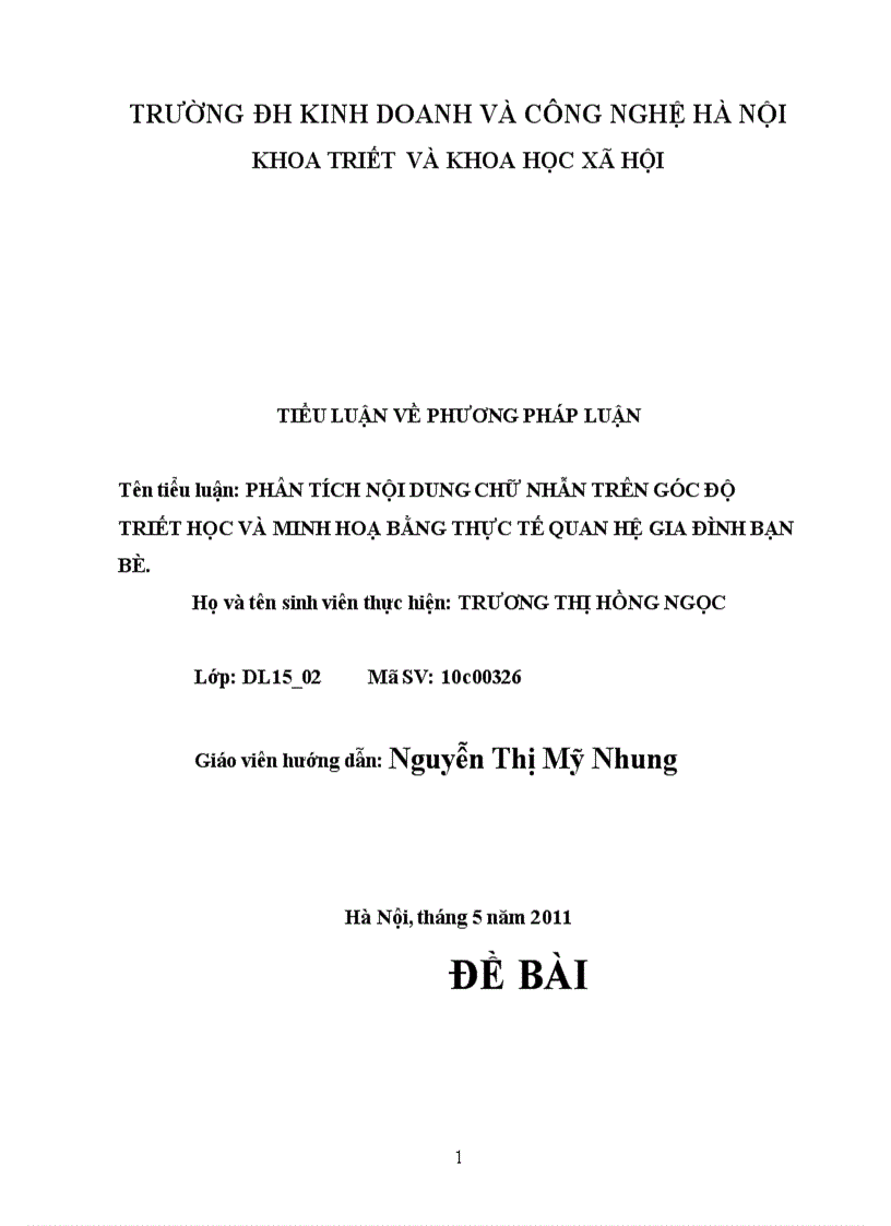 Phân tích nội dung chữ nhẫn trên góc độ triết học và minh hoạ bằng thực tế quan hệ gia đình bạn bè 1