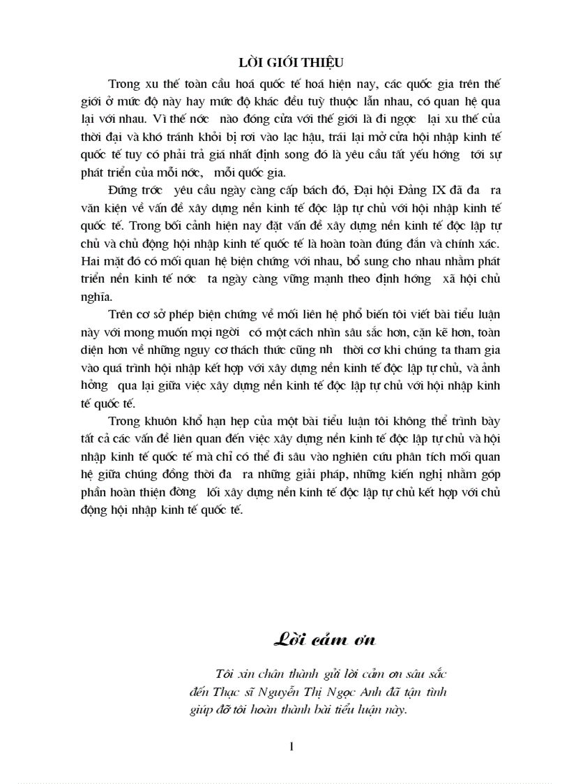 Đường lối xây dựng nền kinh tế độc lập tự chủ 1