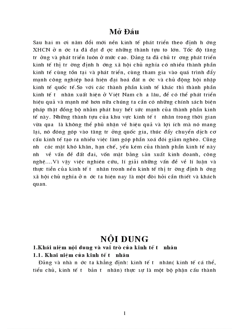 Định hướng đổi mới và những giải pháp với kinh tế tư nhân 1