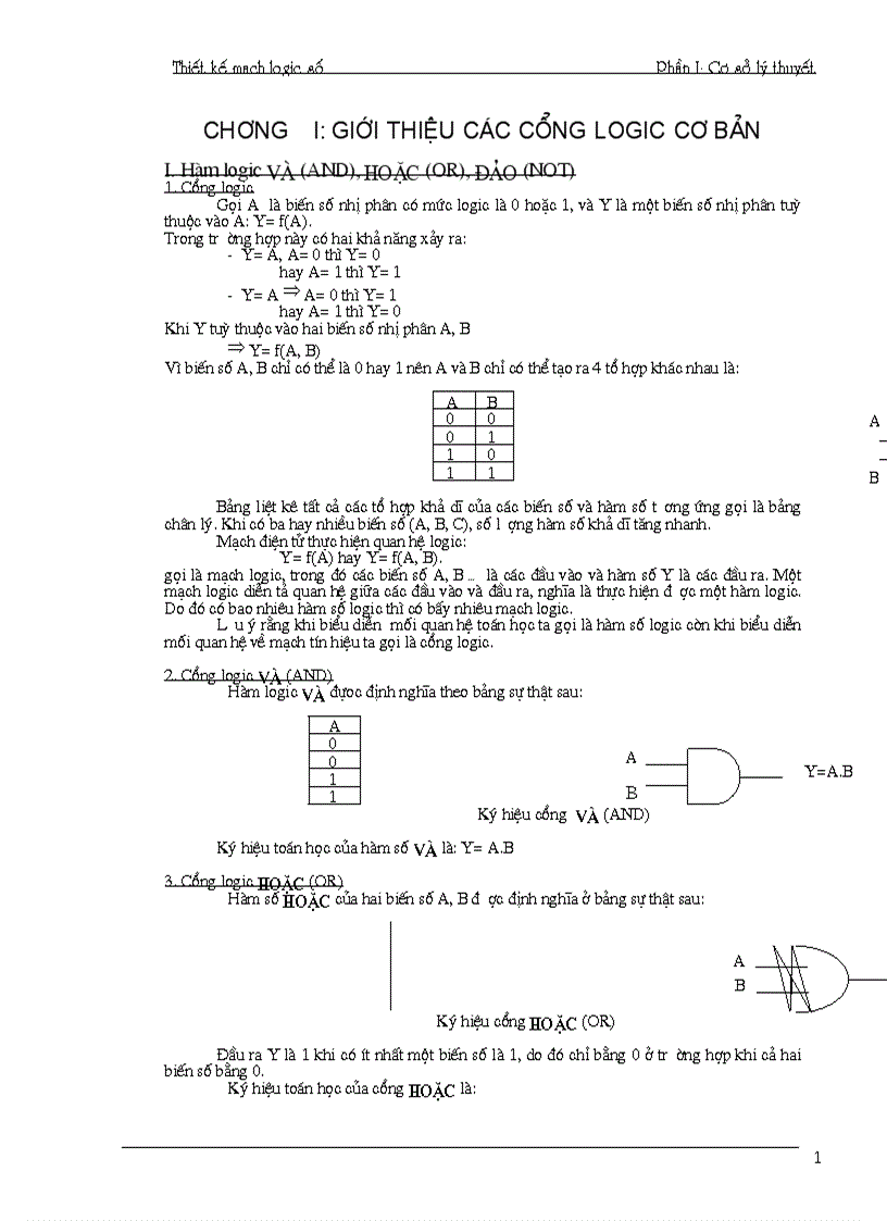 Thiết kế mạch logic 1