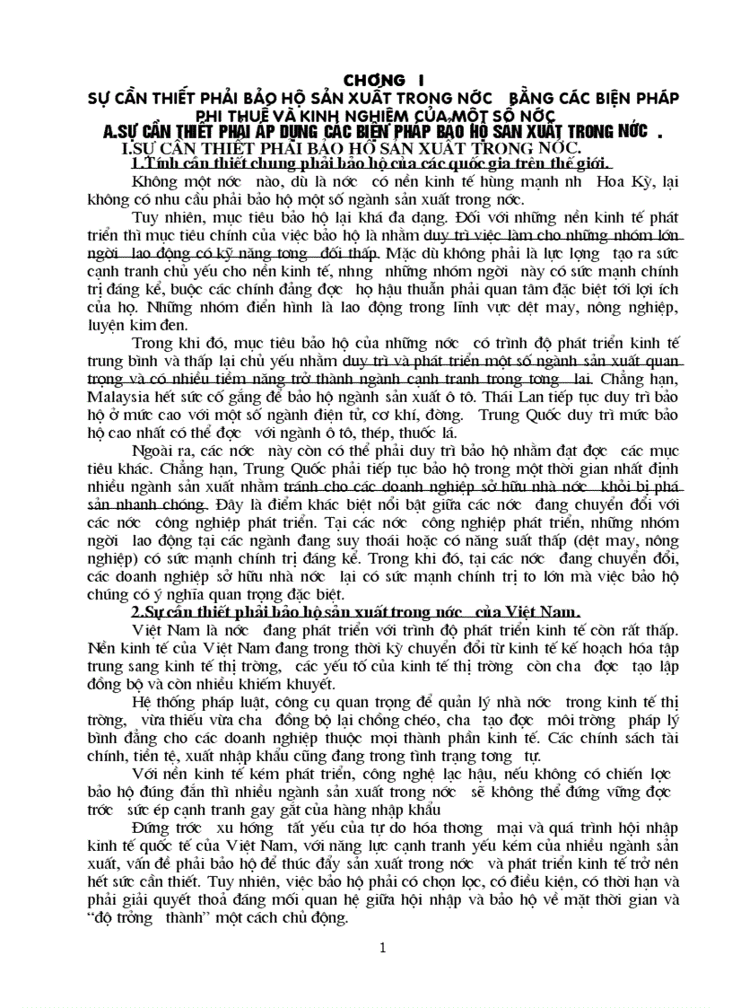 Tác động bảo hộ của các NTM đối với một số sản phẩm xuất khẩu
