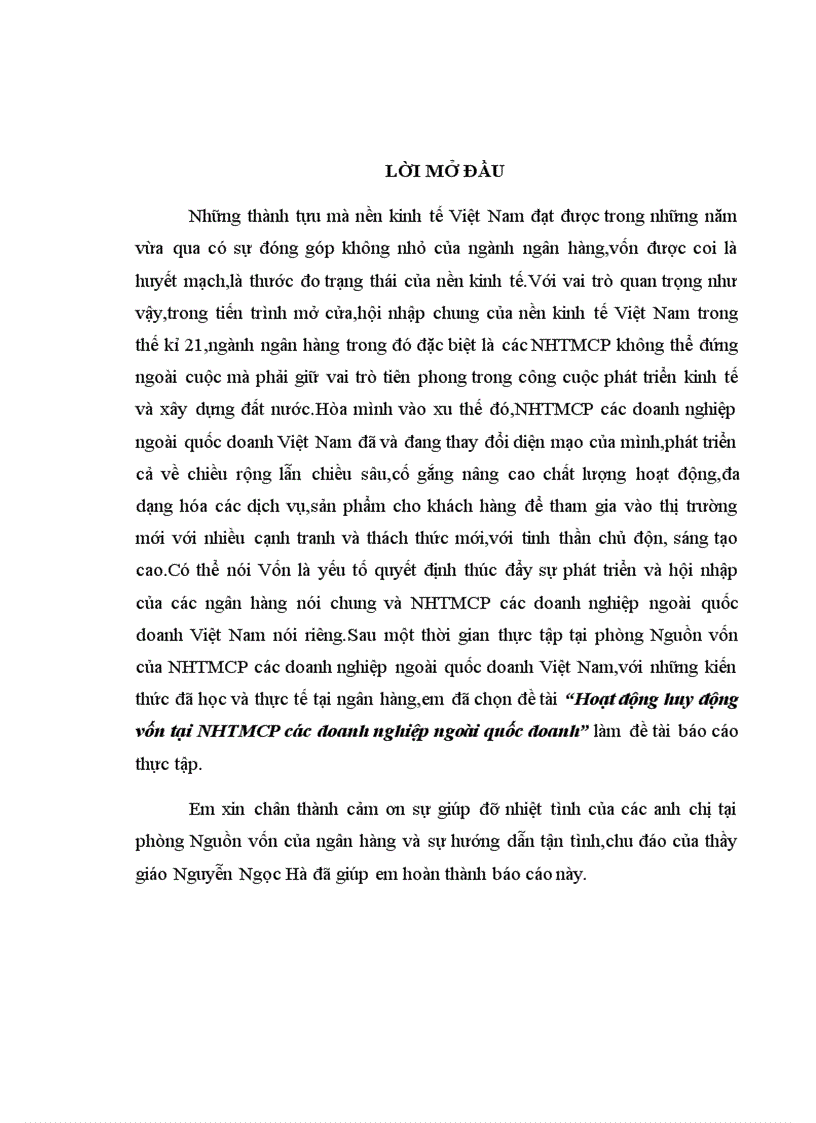 Hoạt động huy động vốn tại NHTMCP các doanh nghiệp ngoài quốc doanh 1