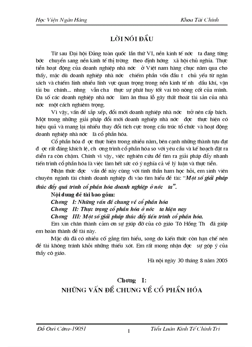 Một số giải pháp thúc đẩy quá trình cổ phần hóa doanh nghiệp ở nước ta 1