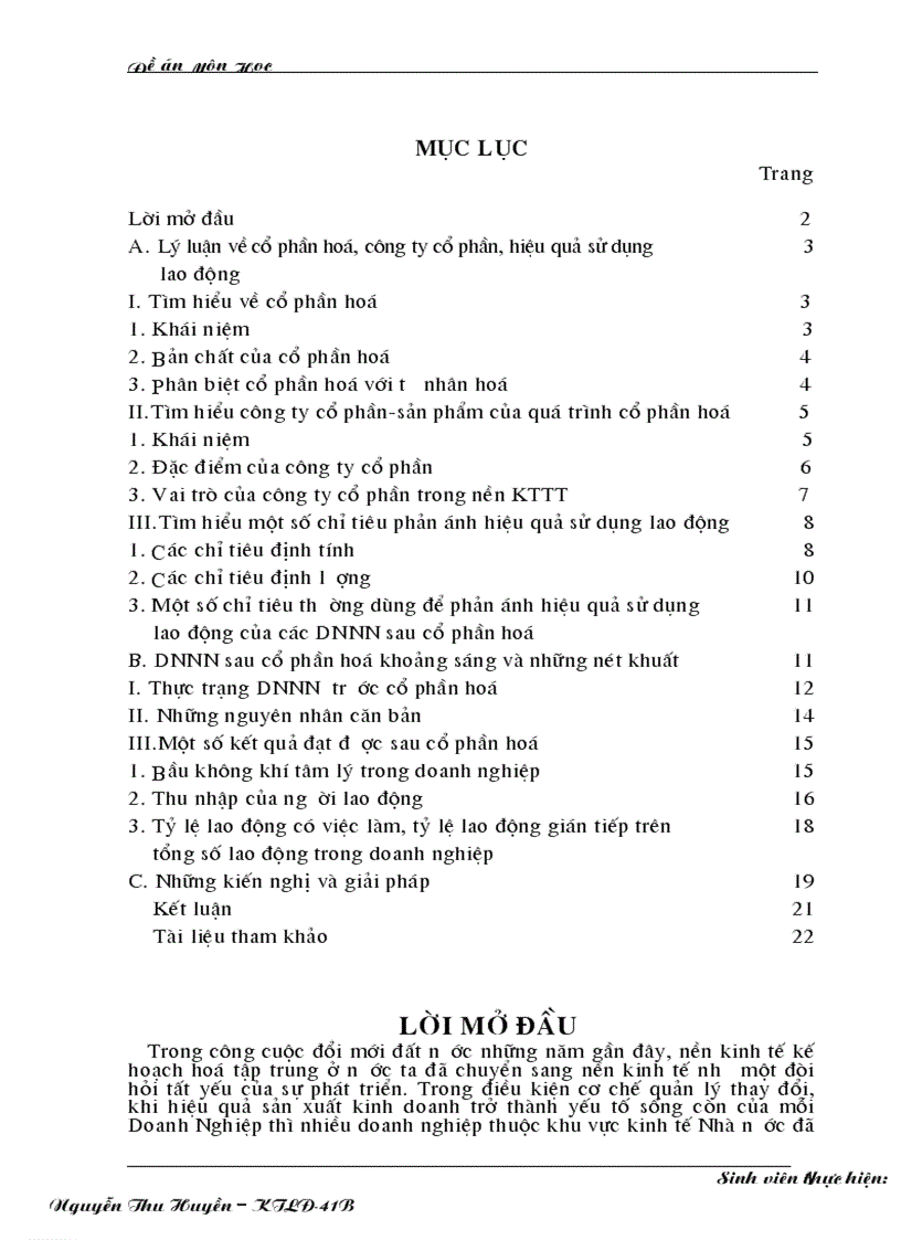 Thực trạng DNNN trước cổ phần hoá