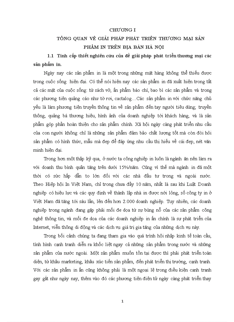 Giải pháp phát triển thương mại sản phẩm in trên địa bàn Hà Nội lấy công ty cổ phần thiết kế in Bắc Việt làm đơn vị nghiên cứu