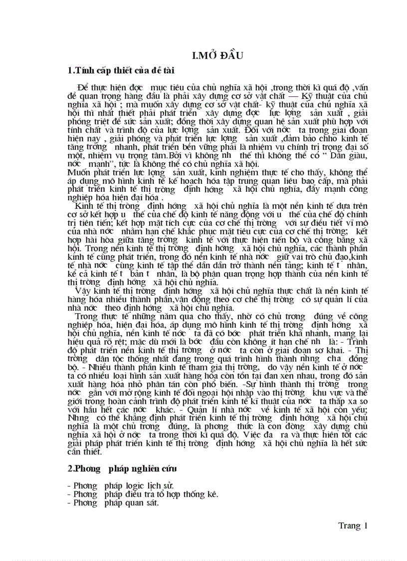 Giải pháp phát triển kinh tế thị trường định hướng xã hội chủ nghĩa