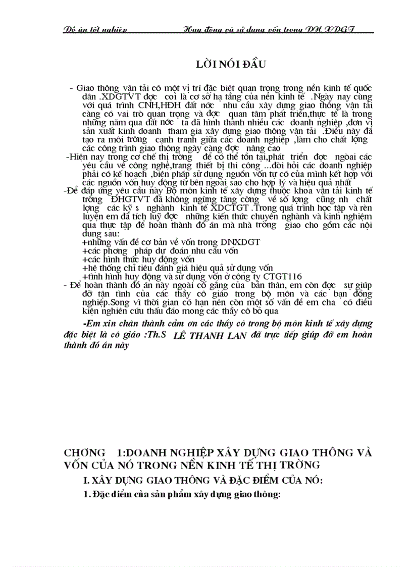 Huy động và sử dụng vốn trong DN XDGT