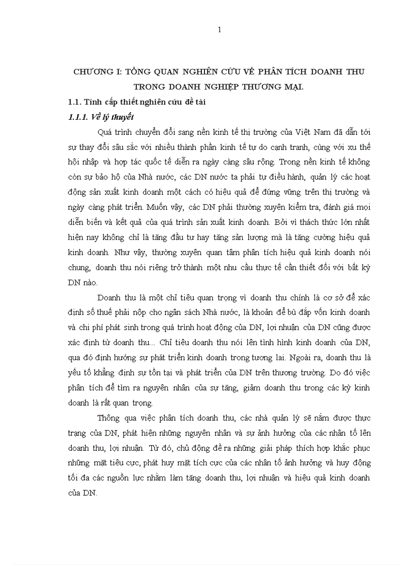 Phân tích doanh thu tại công ty cổ phần VN Hải Đăng 1