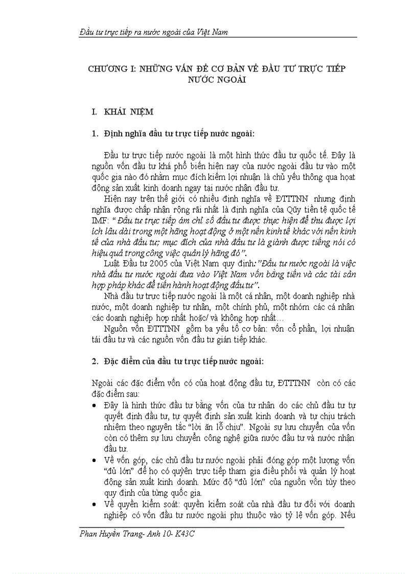 Đầu tư trực tiếp ra nước ngoài của Việt Nam 1