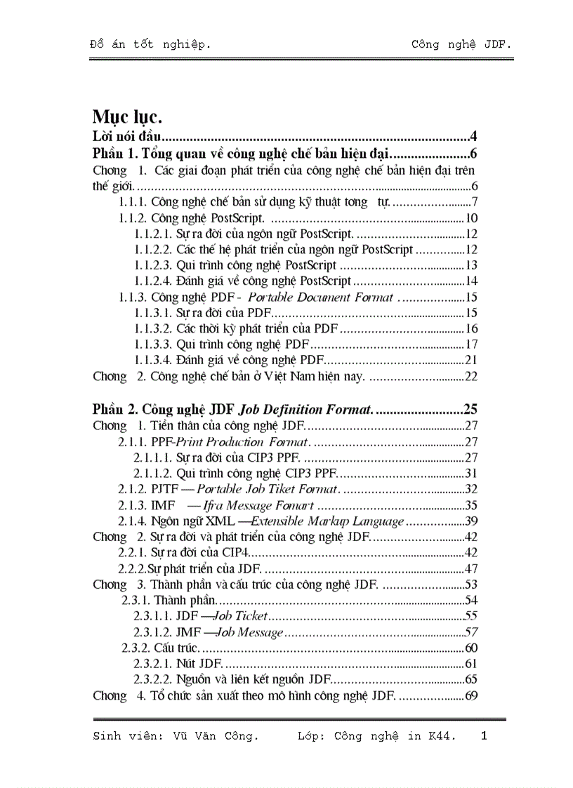 Công nghệ JDF Job Definition Format