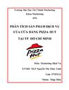 Phân tích sản phẩm dịch vụ của cửa hàng pizza hut tại tp hồ chí minh