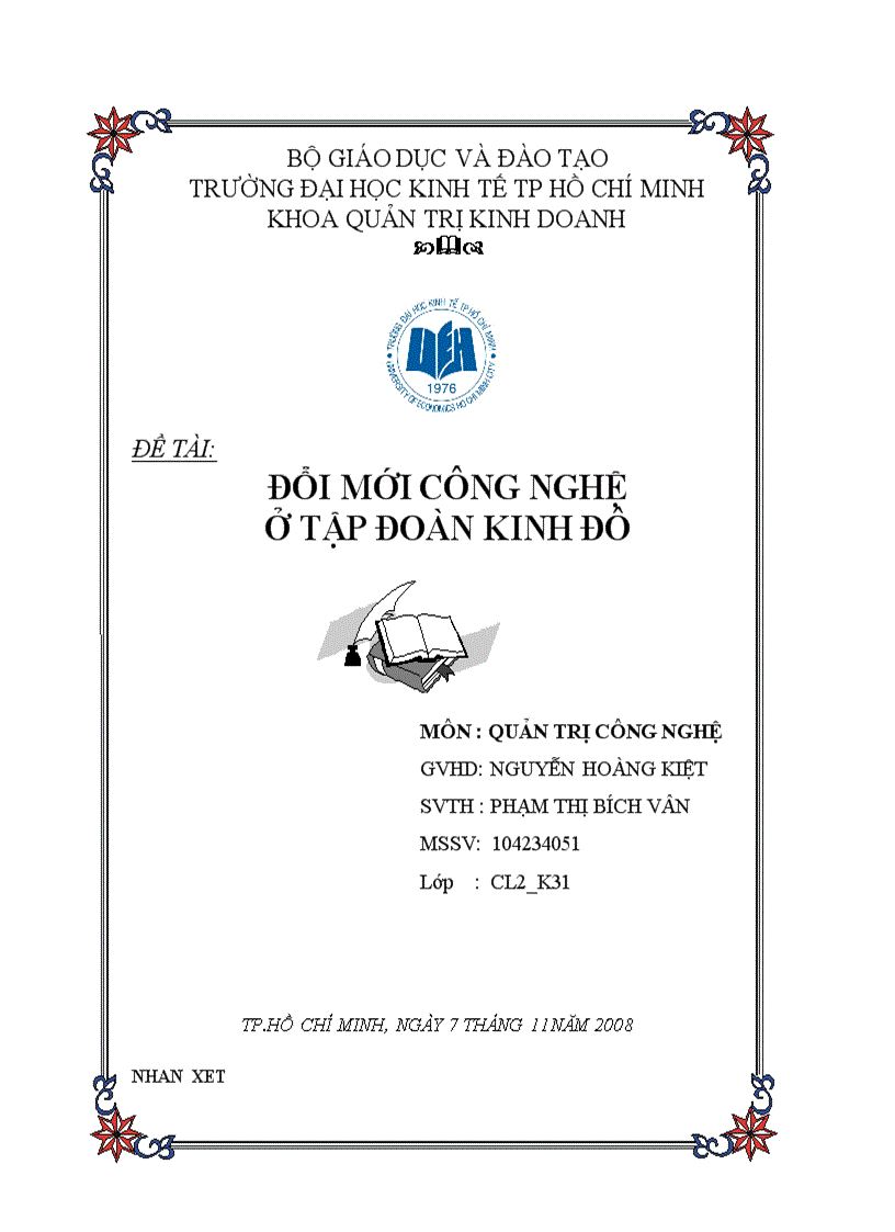 Đổi mới công nghệ ở tập đoàn kinh đô