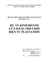 Dự án kinh doanh cửa hàng trò chơi điện tử plastation