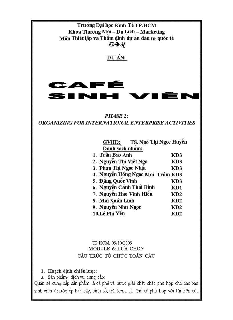 Café sinh viên