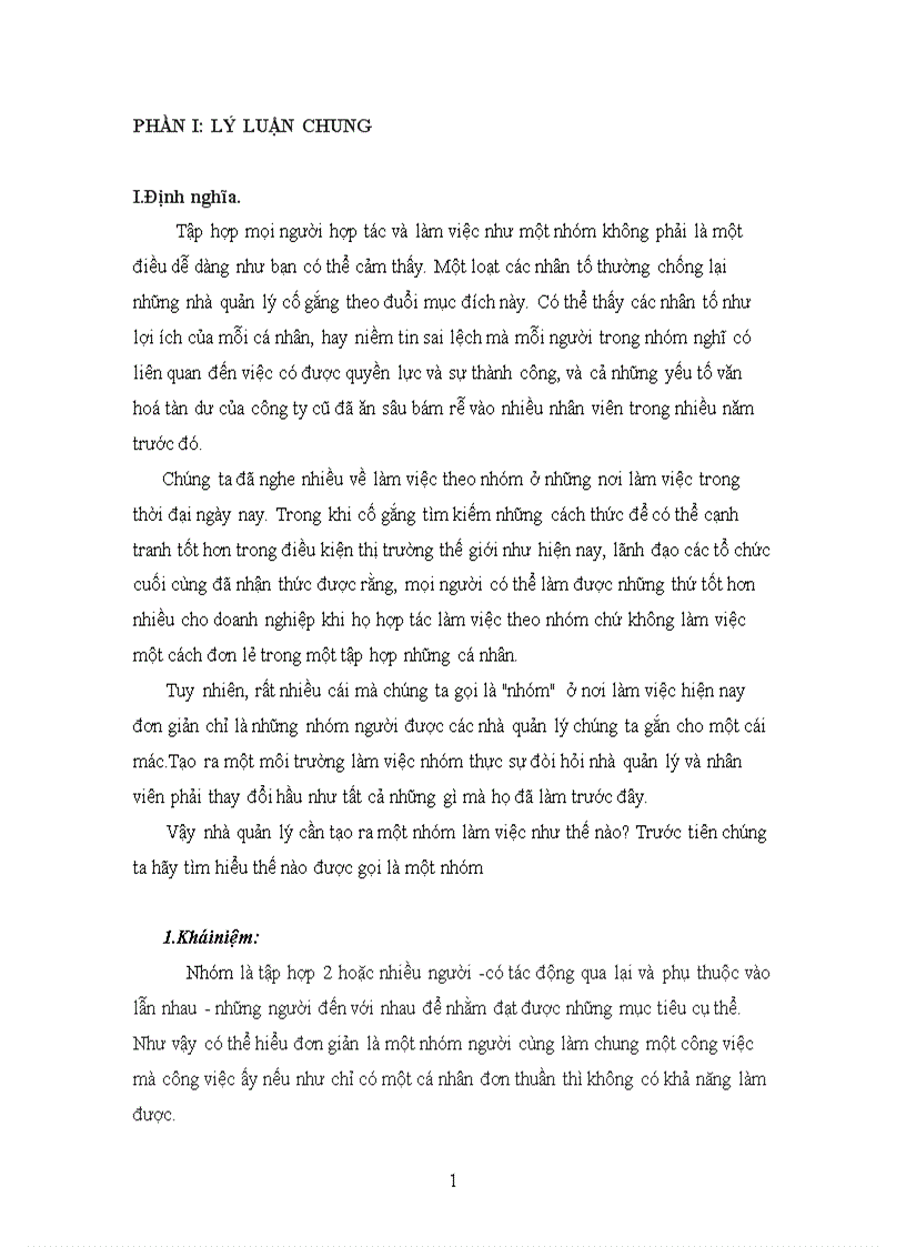 Những cơ sở của hành vi nhóm