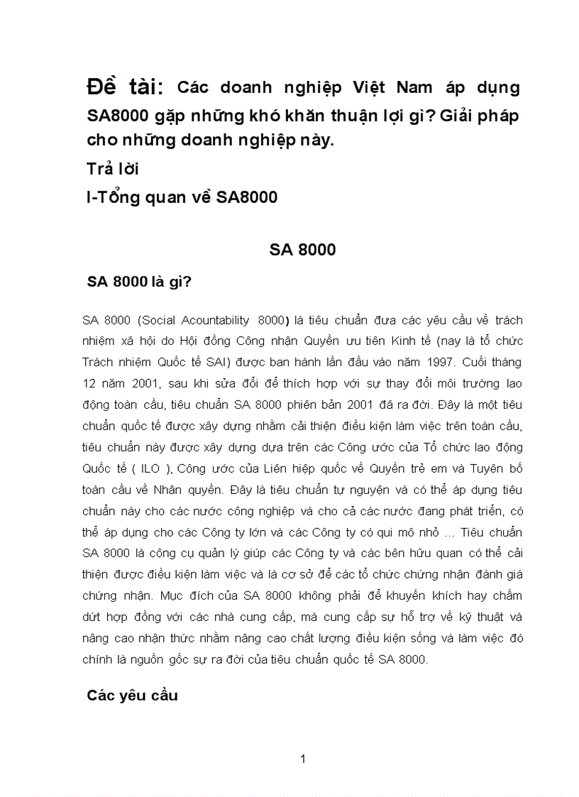 Các doanh nghiệp Việt Nam áp dụng SA8000 gặp những khó khăn thuận lợi gì Giải pháp cho những doanh nghiệp này