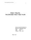 Thực trạng ngành dệt may Việt Nam