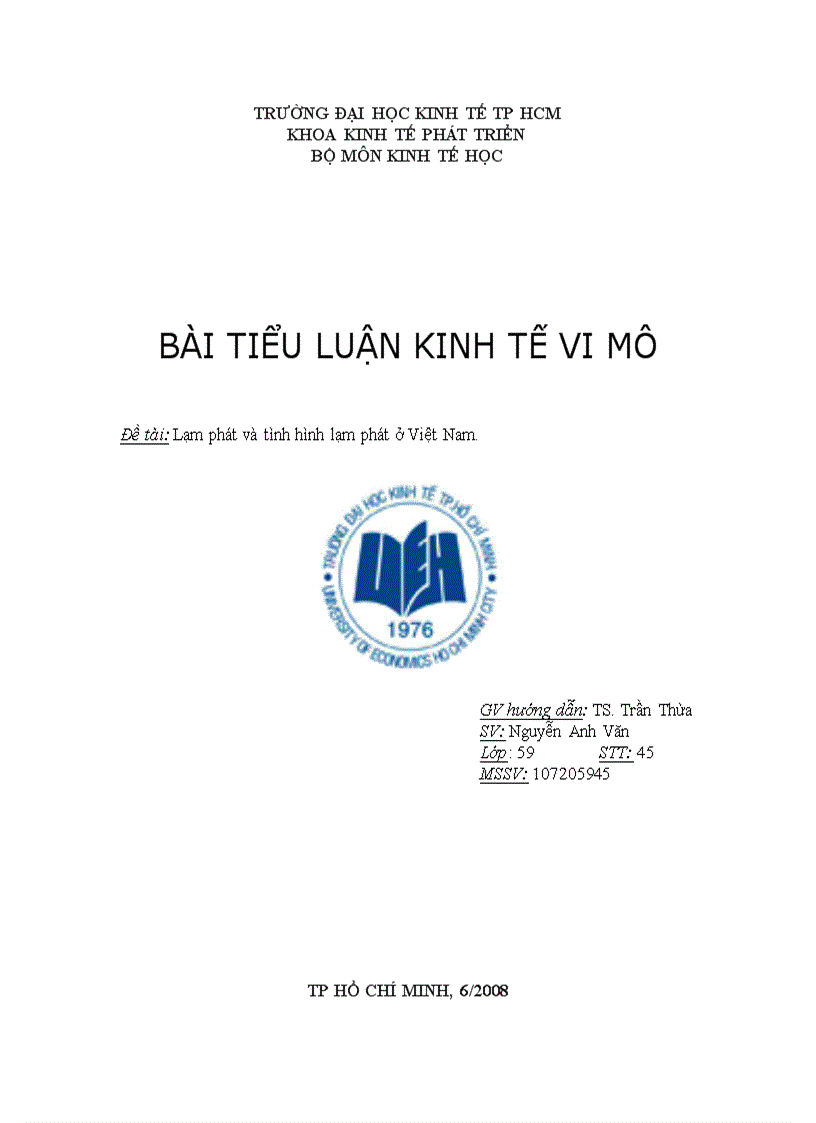 Lạm phát và tình hình lạm phát ở Việt Nam