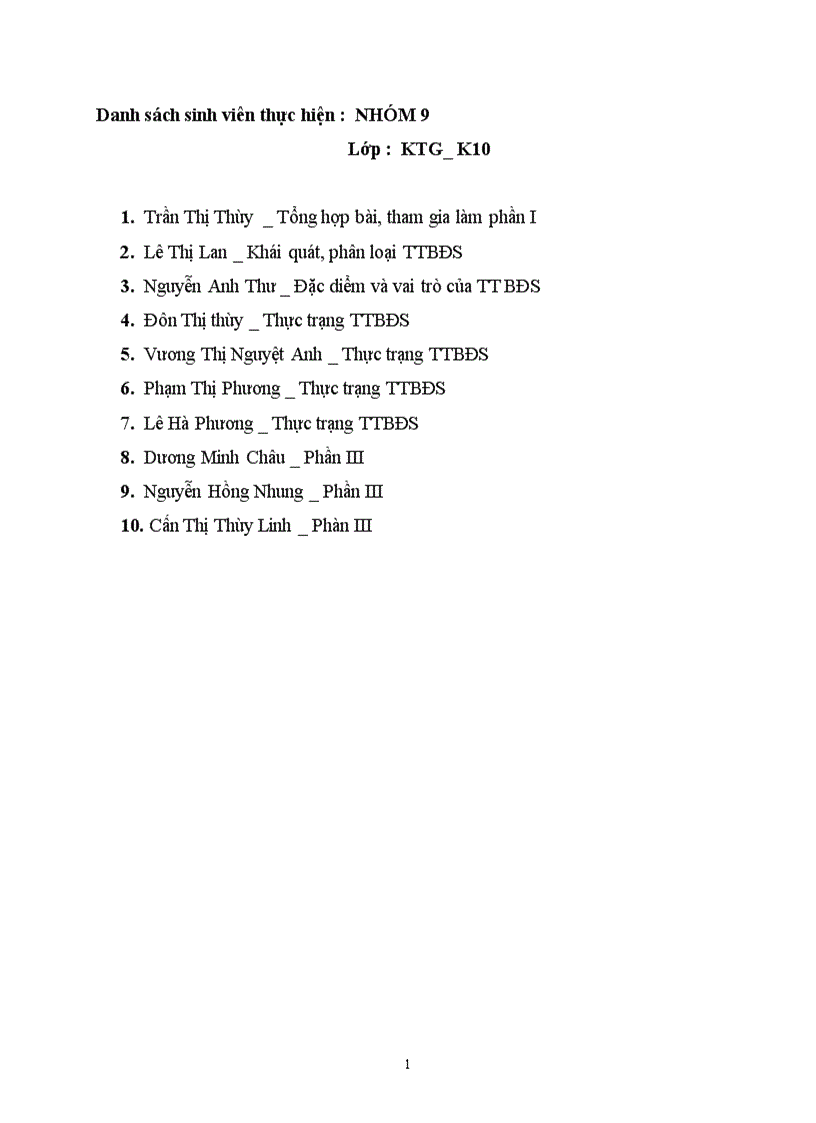 Thực trạng chung về thị trường bất động sản và một số xu hướng phát triển