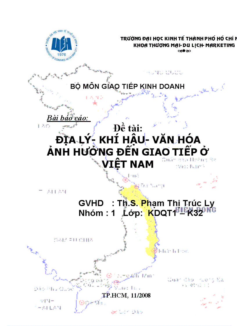 Địa lý khí hậu văn hóa ảnh hưởng đến giao tiếp ở việt nam