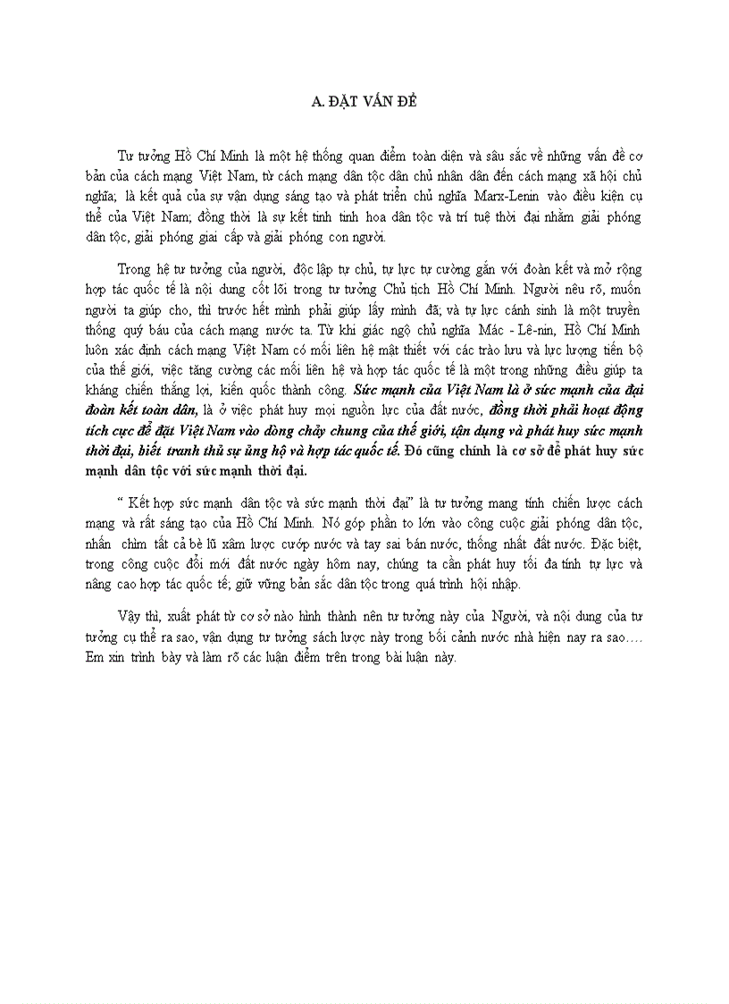 Kết hợp sức mạnh dân tộc và sức mạnh thời đại 1