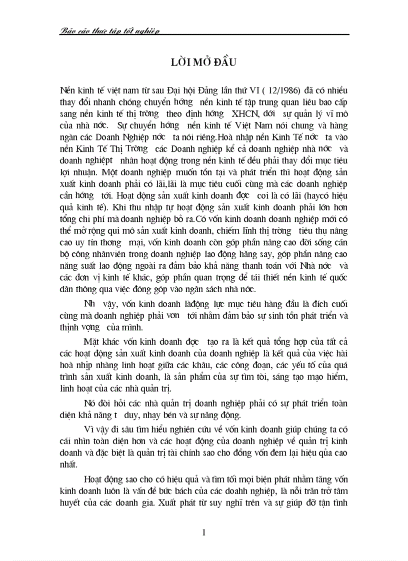 Vốn Kinh doanh và những biện pháp nâng cao sử dụng vốn kinh doanh