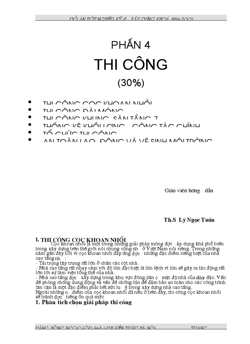 Thi công phần ngầm