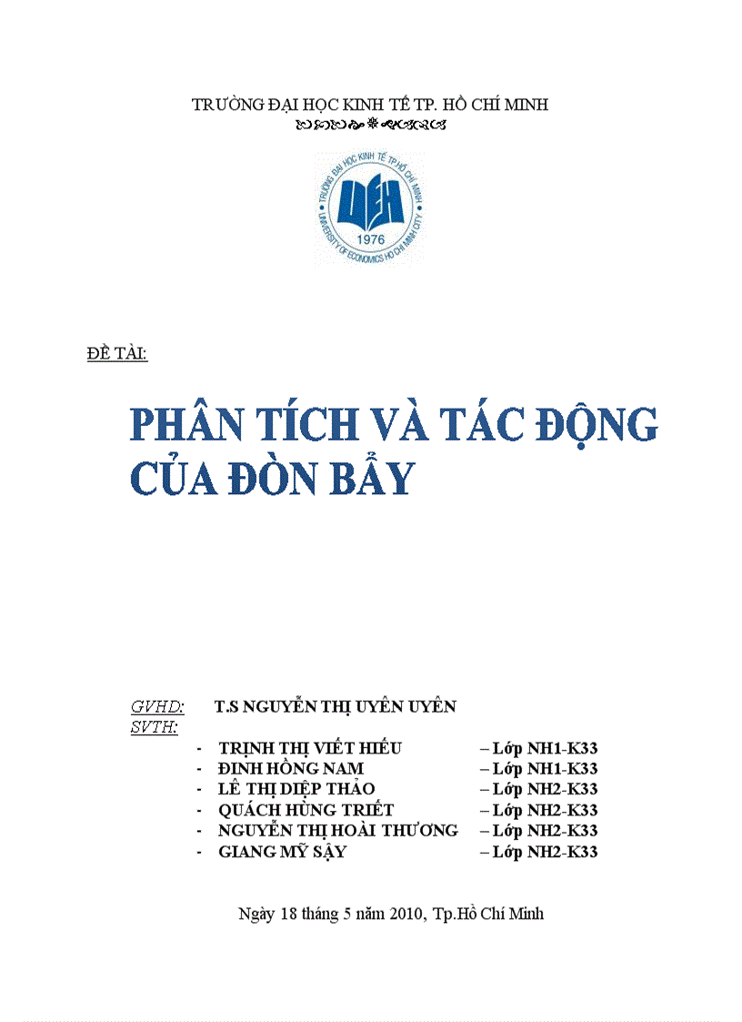 Phân tích và tác động của đòn bẩy