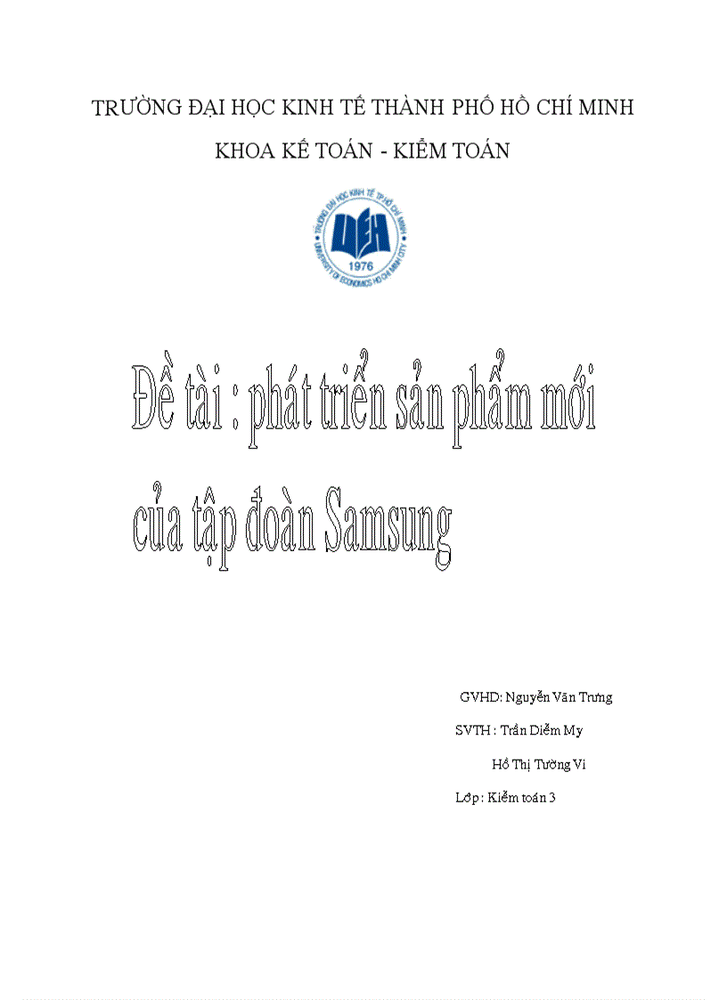 Phát triển sản phẩm mới của tập đoàn Samsung