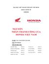 Nguyên nhân thành công của honda việt nam