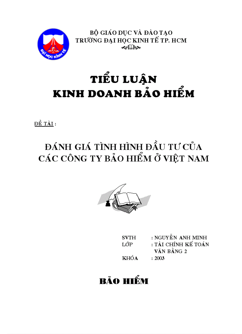 Đánh giá tình hình đầu tư của các công ty bảo hiểm ở Việt Nam