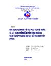 Ứng dụng toán kinh tế vào phân tích hệ thống và xây dựng phần mềm phân công nhân sự tại xí nghiệp thương mại mặt đất Tân Sơn Nhất TIAGS
