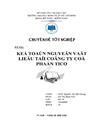 Kế toán nguyên vật liệu tại công ty cổ phần TICO