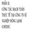 Công tác hạch toán thực tế tại công ty xí nghiệp đông lạnh