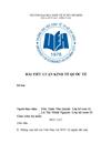 NGành dệt may những thuận lợi và khó khăn sau khi việt nam gia nhập WTO