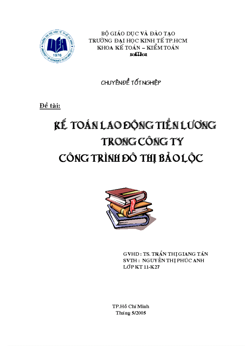 Kế toán lao động tiền lương trong công ty công trình đô thị Bảo Lộc 1