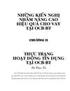 Giải pháp nâng cao hiệu quả cho vay tại Ngân hàng phương Đông Chi nhánh Bến Thành 1