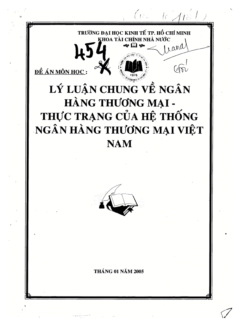 Lý luận chung về ngân hàng thương mại thực trạng của hệ thống ngân hàng thương mại Việt Nam