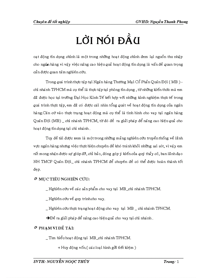 Nâng cao hiệu quả cho vay tín dụng tại ngân hàng