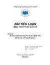 Rủi ro trong thanh toán đối với hàng xuất nhập khẩu