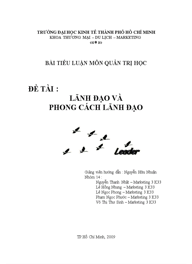 Lãnh đạo và phong cách lãnh đạo 1