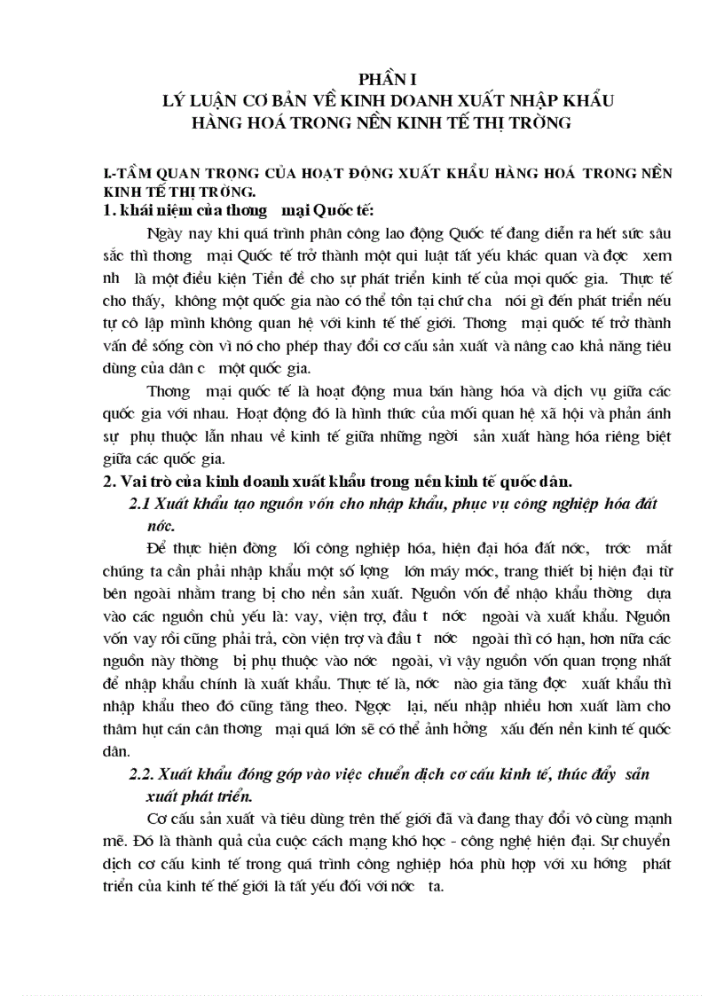 Phân tích thực trạng hoạt động kinh doanh xuất khẩu hàng hoá ở công ty Donimex